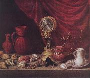 PEREDA, Antonio de Stiil-life with a Pendulum sg Spain oil painting artist